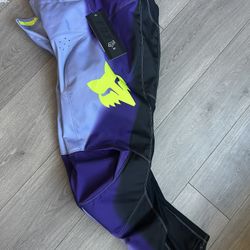 Fox 180 purple pants sz34 brand new