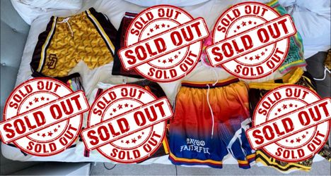 San Diego Padres Themed basketball  shorts  $25 EACH  *LAST TWO (2) LEFT!   Men’s size: LARGE
