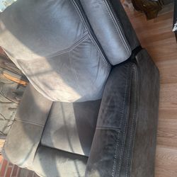 Suede Recliner Like New