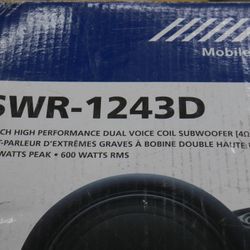 Swr-1243D Alpine subwoofer 12 inch 1800 watts peak 600 watts rms new.