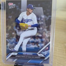 Dodgers Roki Sasaki Rookie Card