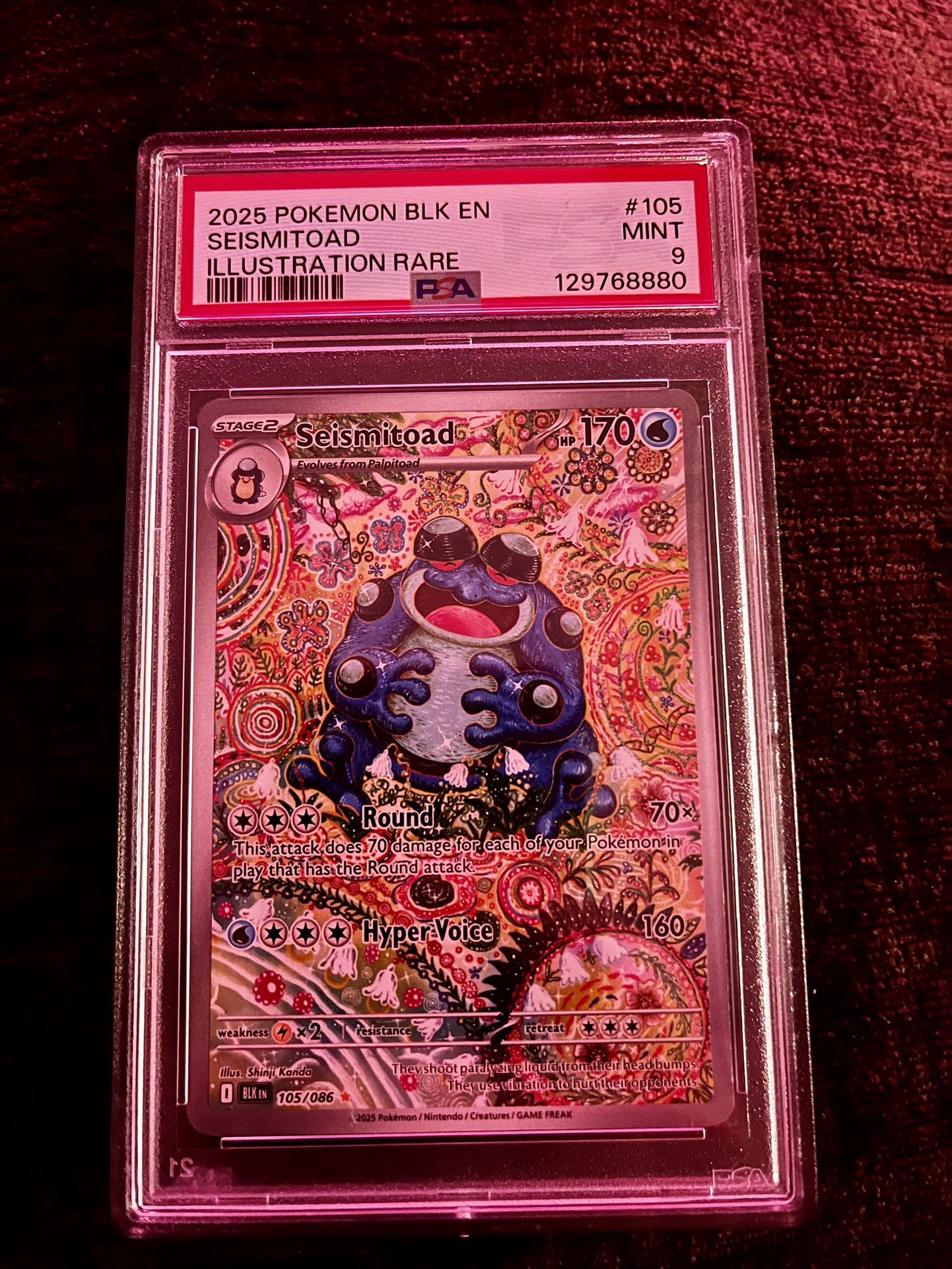 PSA 9 Seismitoad