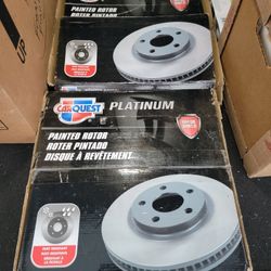 Car Quest Painted Front Brake Rotors Part # YH421766P