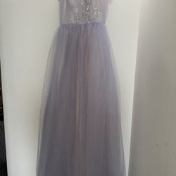Light Purple Tulle Dress / Lavender Party Gown