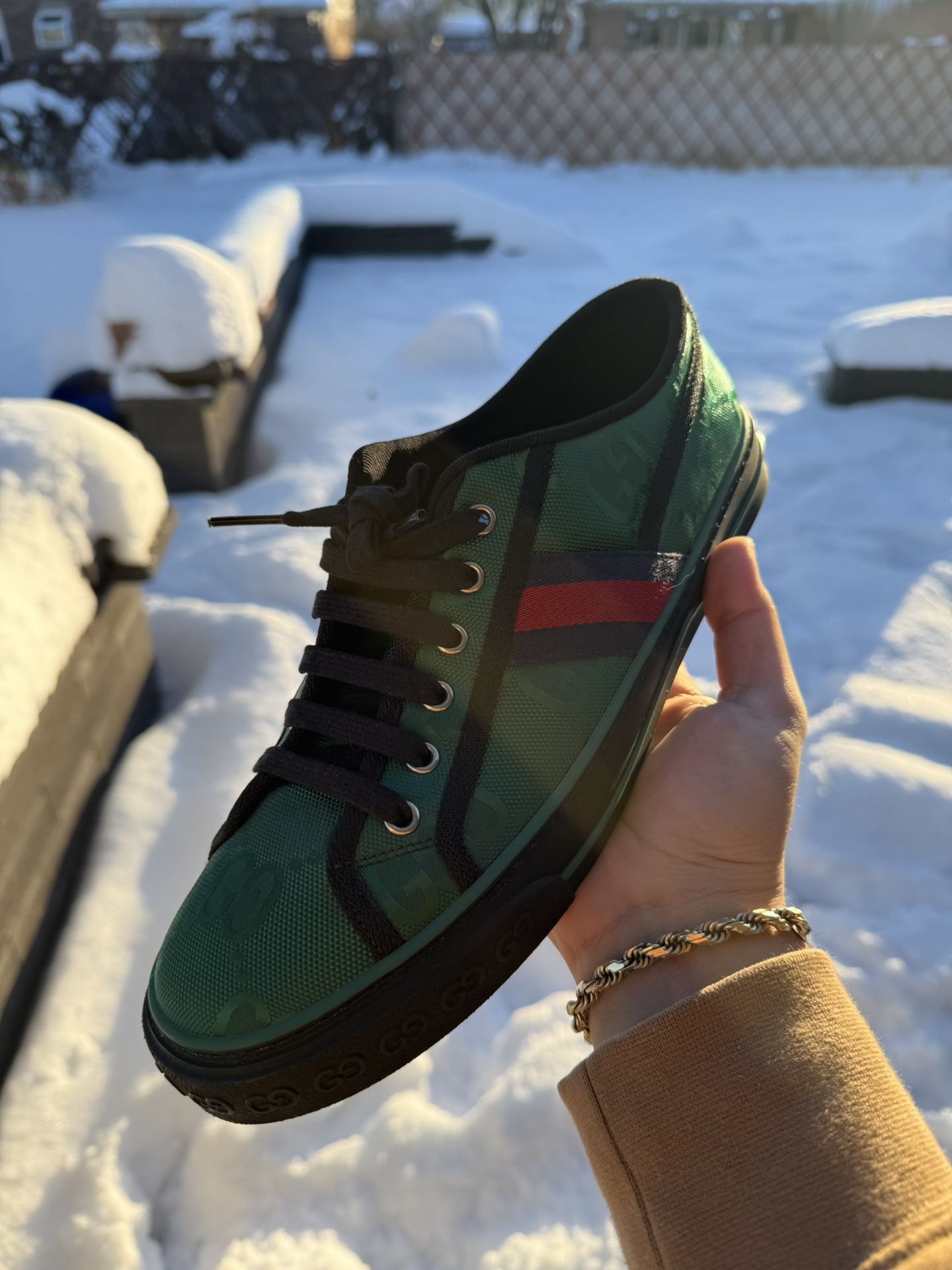 Gucci men's sneakers. Tennis 1977 collection