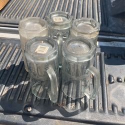 QTY 5 Beer Glasses