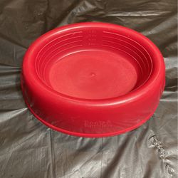 Measured Plastic Dog Food Or Water Bowl