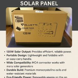 For Sale: Brand New Bluetti 120W Portable Solar Panel – Power Up Anywhere!