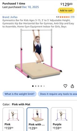 Gymnastics bar