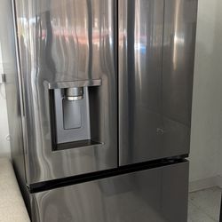 💥Great Saving💥 26 cu. ft. Smart Counter-Depth MAX French Door Refrigerator with 4 types of ice in PrintProof Black Stainless Steel