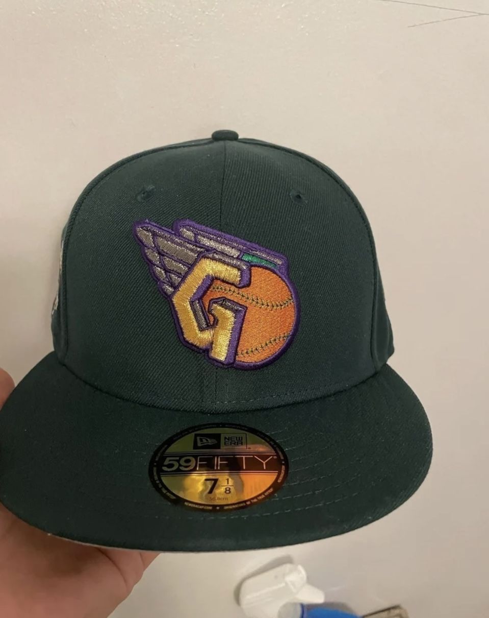Hat club villains pack Green goblin Cleveland guardians progressive field size 7 1/8 brand new sold out