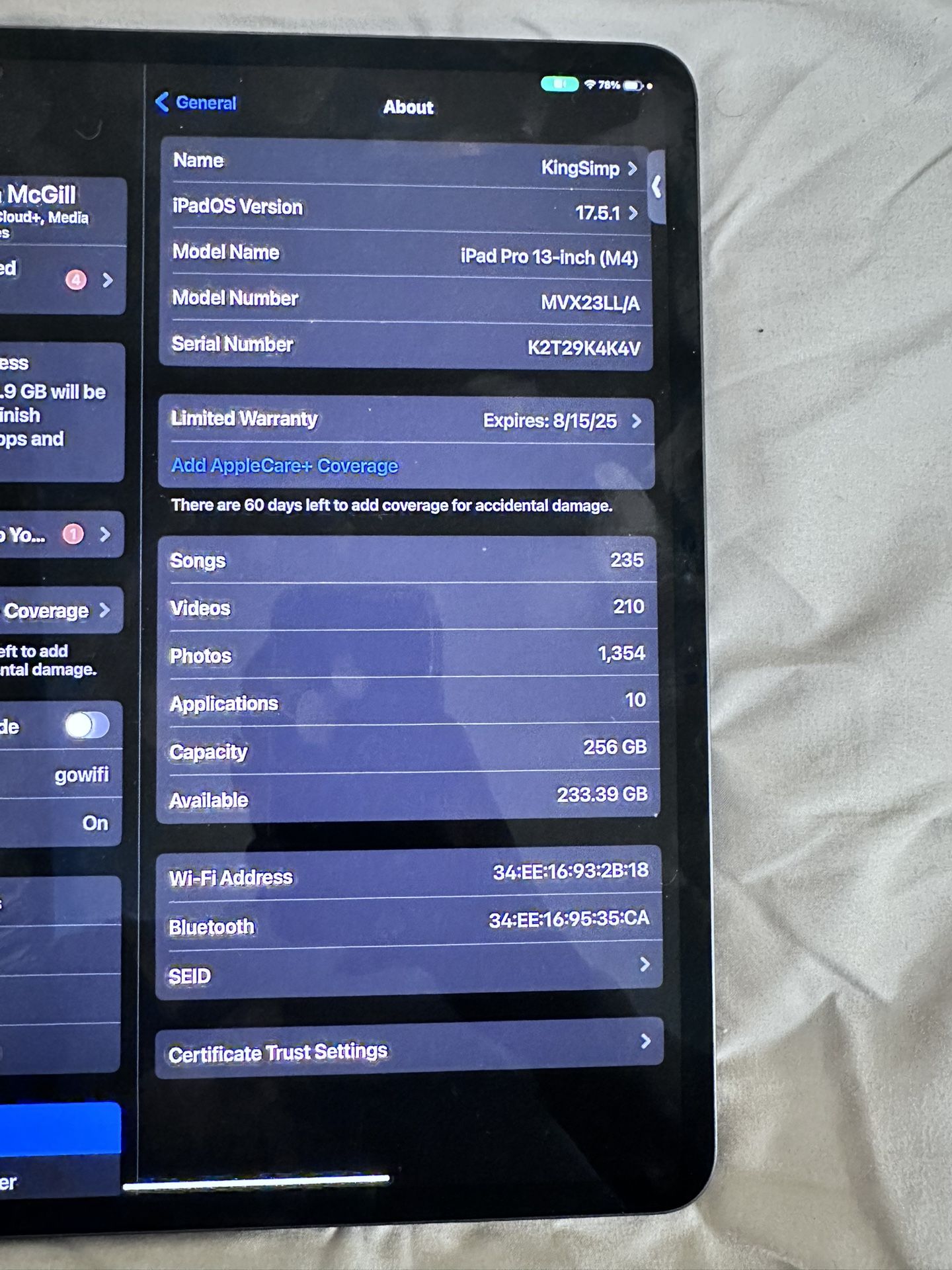 iPad pro 13-inch M4 Chip