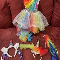 Rainbow unicorn costume