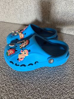 Blue Crocs girls/boys size 1