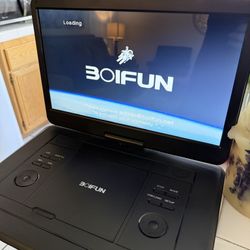 17.5" Portable DVD Player with 15.6" Large HD Screen, 6 Hours Rechargeable Battery, Support USB/SD Card/Sync TV and Multiple Disc Formats, High Volume