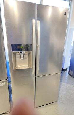 Kenmore Side By Side Stainless Steel Refrigerator Fridge
