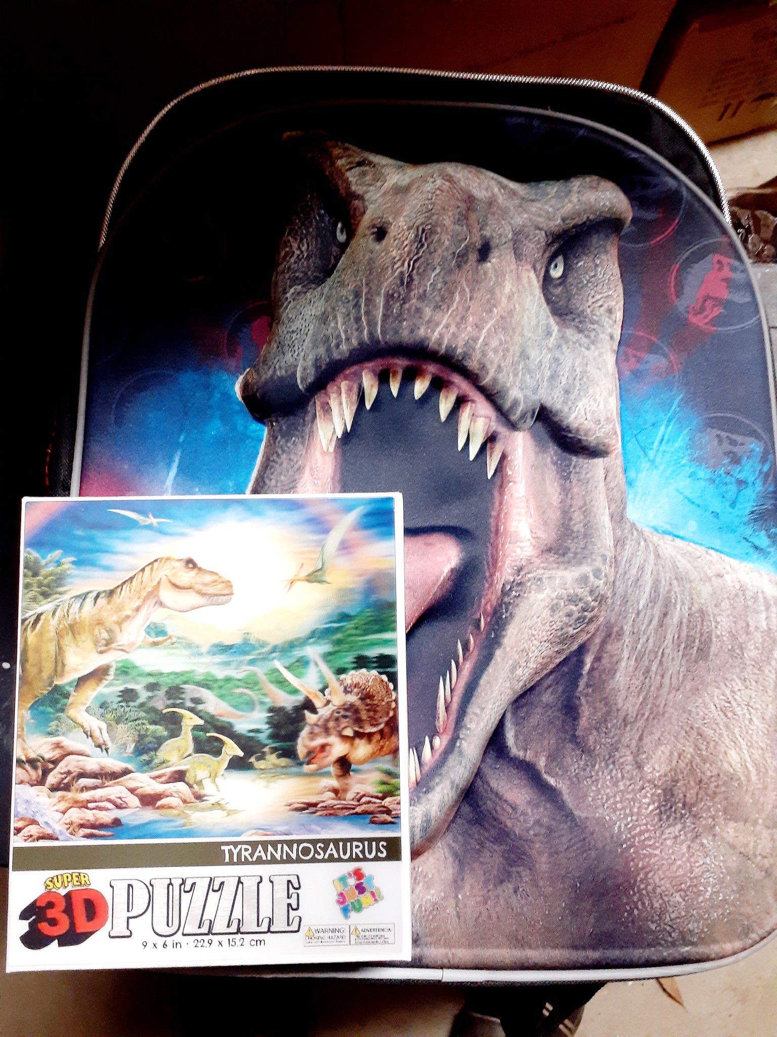 Jurassic world backpack 3d