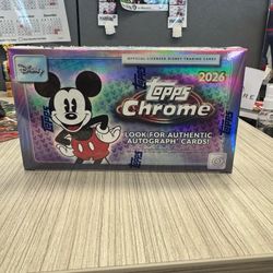 2026 Topps Chrome Disney Factory Sealed Hobby Box