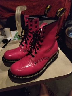 Pink Dr. Martens boots - Women's size 9