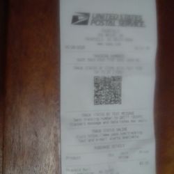 Receipt From Post office 
