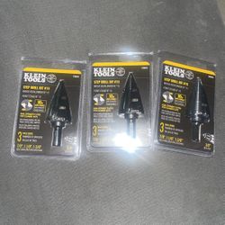 Brand New Klein Tool #15 Step Bits 7/8-1-3/8