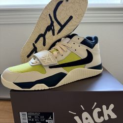 New sz 10 Jordan Jumpman Jack TR Travis Scott bright cactus Nike