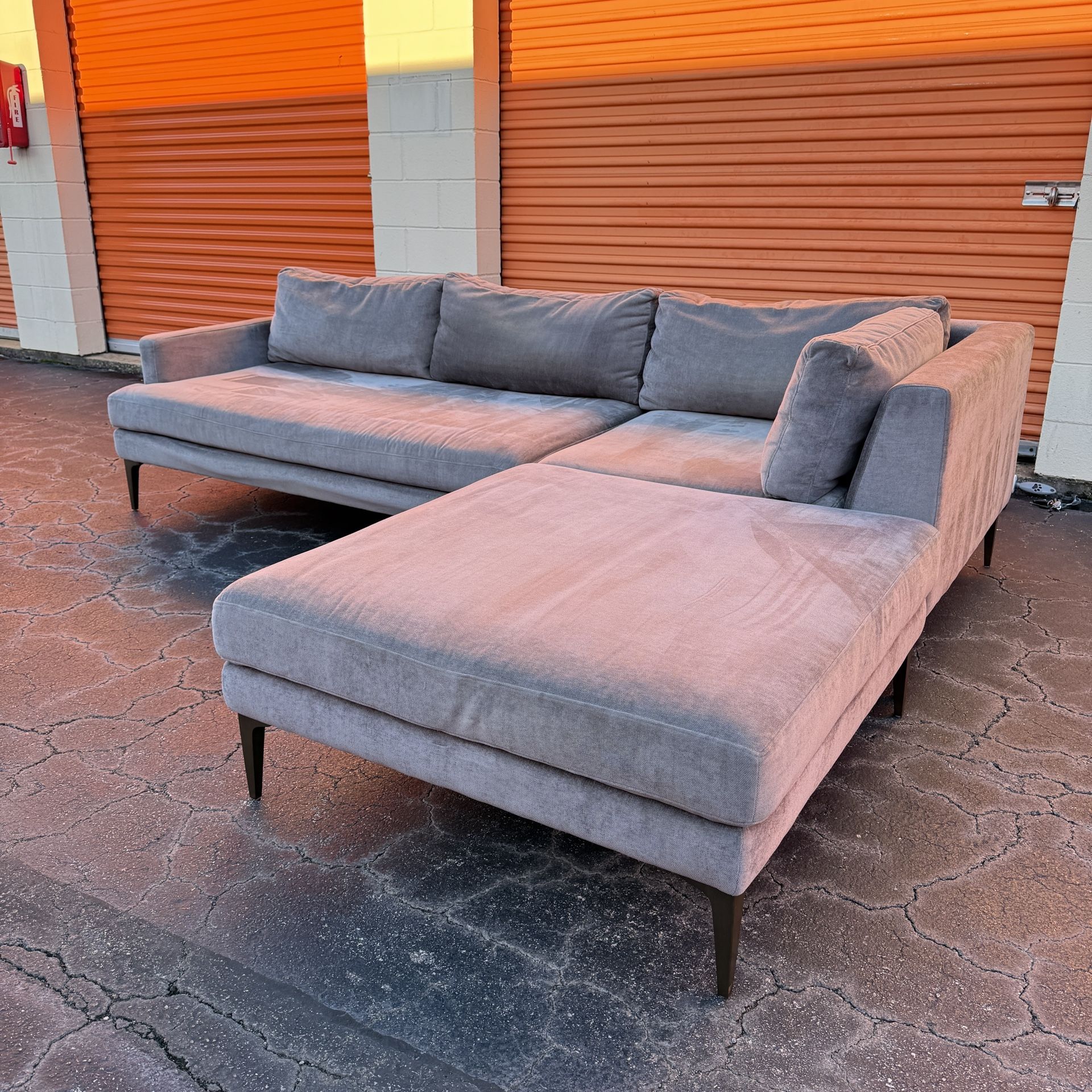Free Delivery - West Elm Andes 3 Piece Sectional Couch