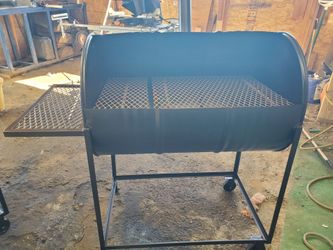 Custom made bbq open top wind braker back .