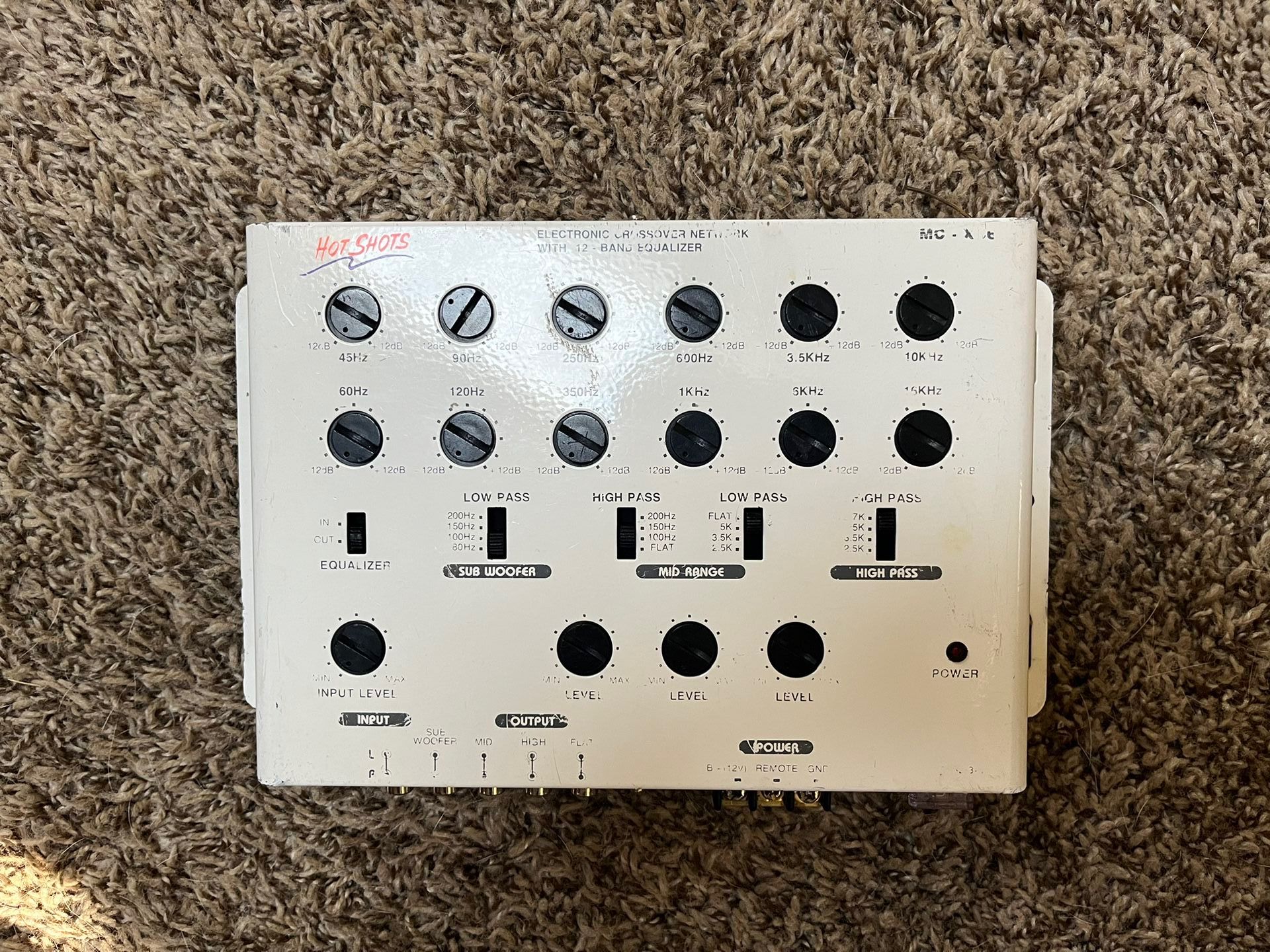 Hot Shots Electronic Crossover With 12 Band EQ