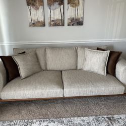 New! Love Seat And Sofa With Pillows