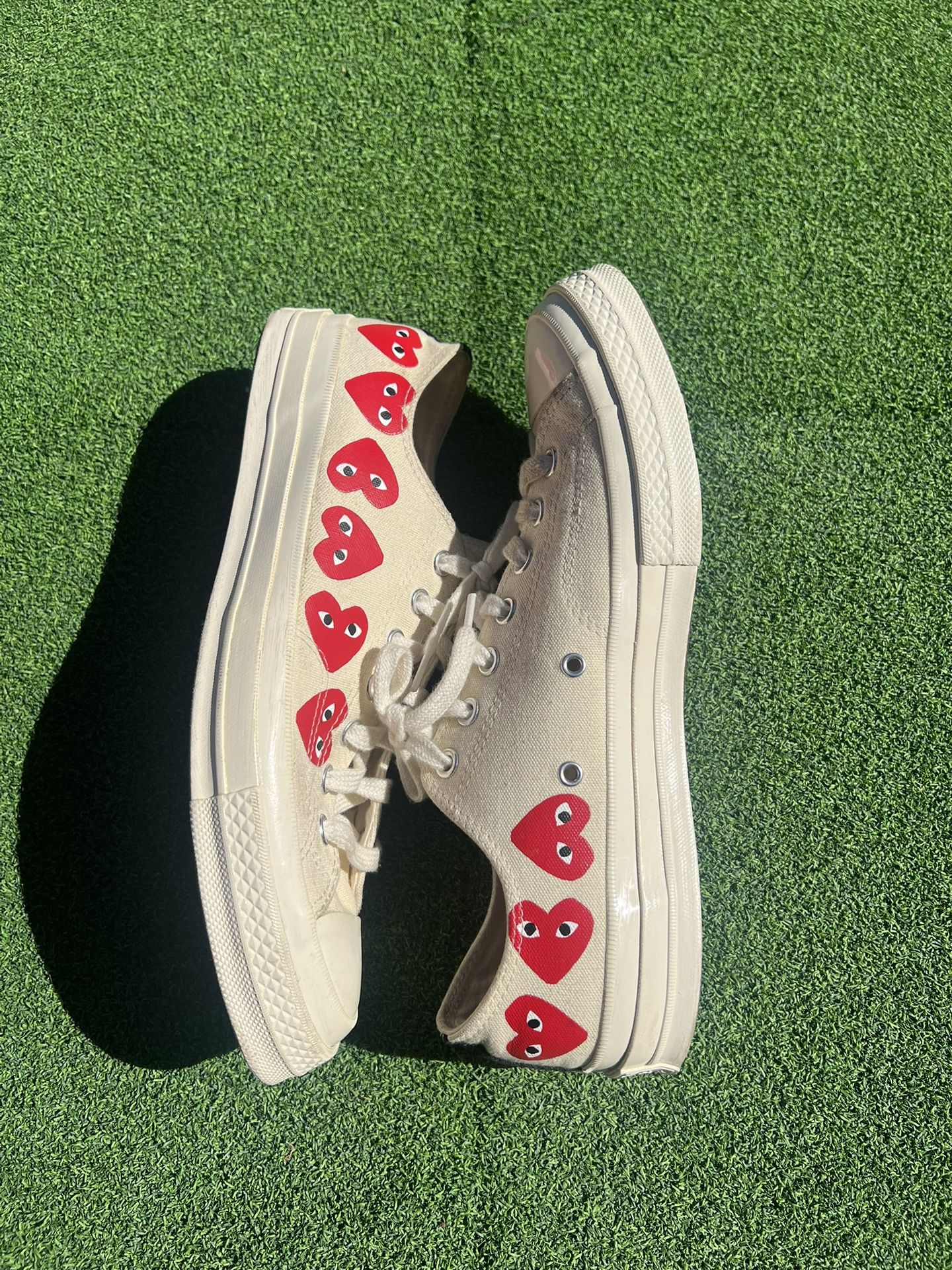 Converse Comme Des Garcons Play Chuck Cream Size 10