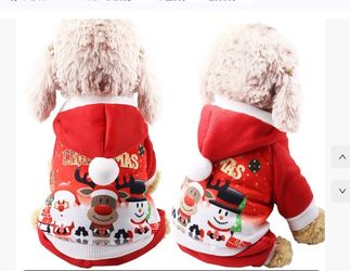 Dog Christmas Hoodie - Reindeer/Santa/Snowman, New