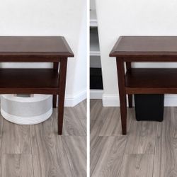 Dark Wooden Side Tables