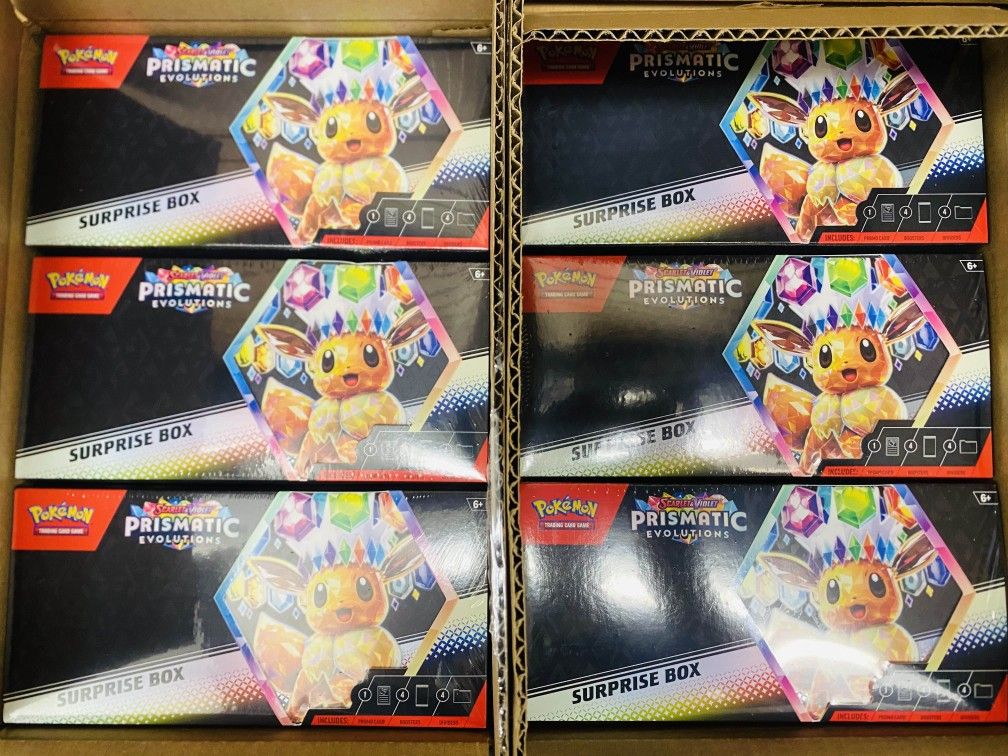 Pokemon TCG - Scarlet & Violet Prismatic Evolutions Surprise Box Rare Sealed