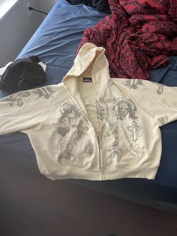 God Got You Graphic Zip-Up Hoodie