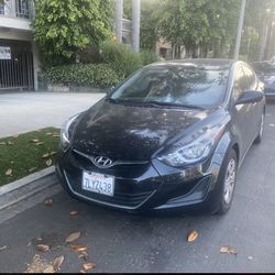 Hyundai Elantra Black Sedan 