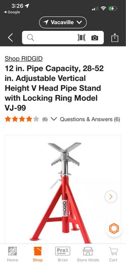 Ridgid pipe stand