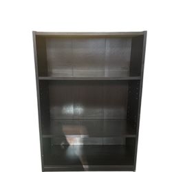 Dark Brown 36-Inch 3-Shelf Bookcase