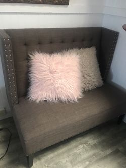 Gray couch (Pillows not included)