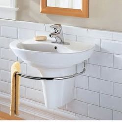 American Standard 0268.888.020 Ravenna Wall-Mount Pedestal Sink