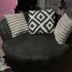 Oversized Swivel Accent Chair 
