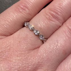 Diamond Band S925 Sz 7