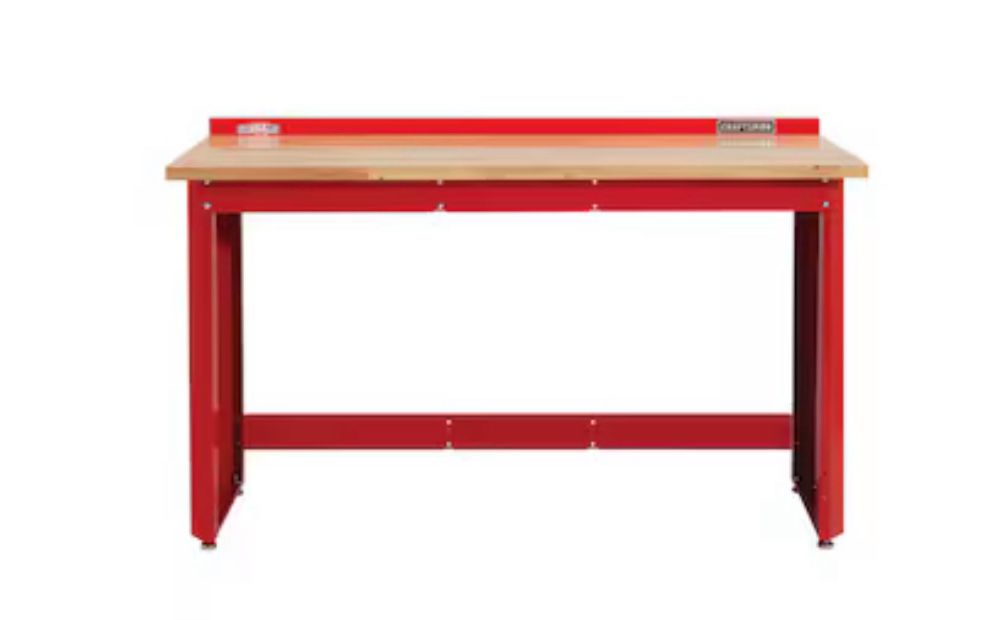 CRAFTSMAN 72-in W x 24-in L x 41.25-in H Red Wood Work Bench