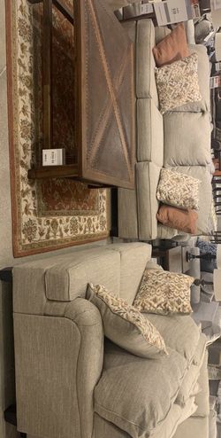 Almanza Wheat Living Room Set ( SOFA and LOVESEAT)