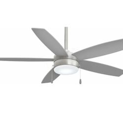Minka-Aire Airetor 52 in. Ceiling Fan in Brushed Nickel with Silver 