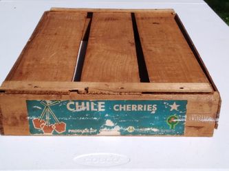 Vintage Wood Cherry Crate 