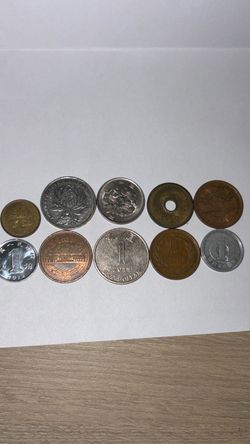 10 lot of Chinese & Japanese coins