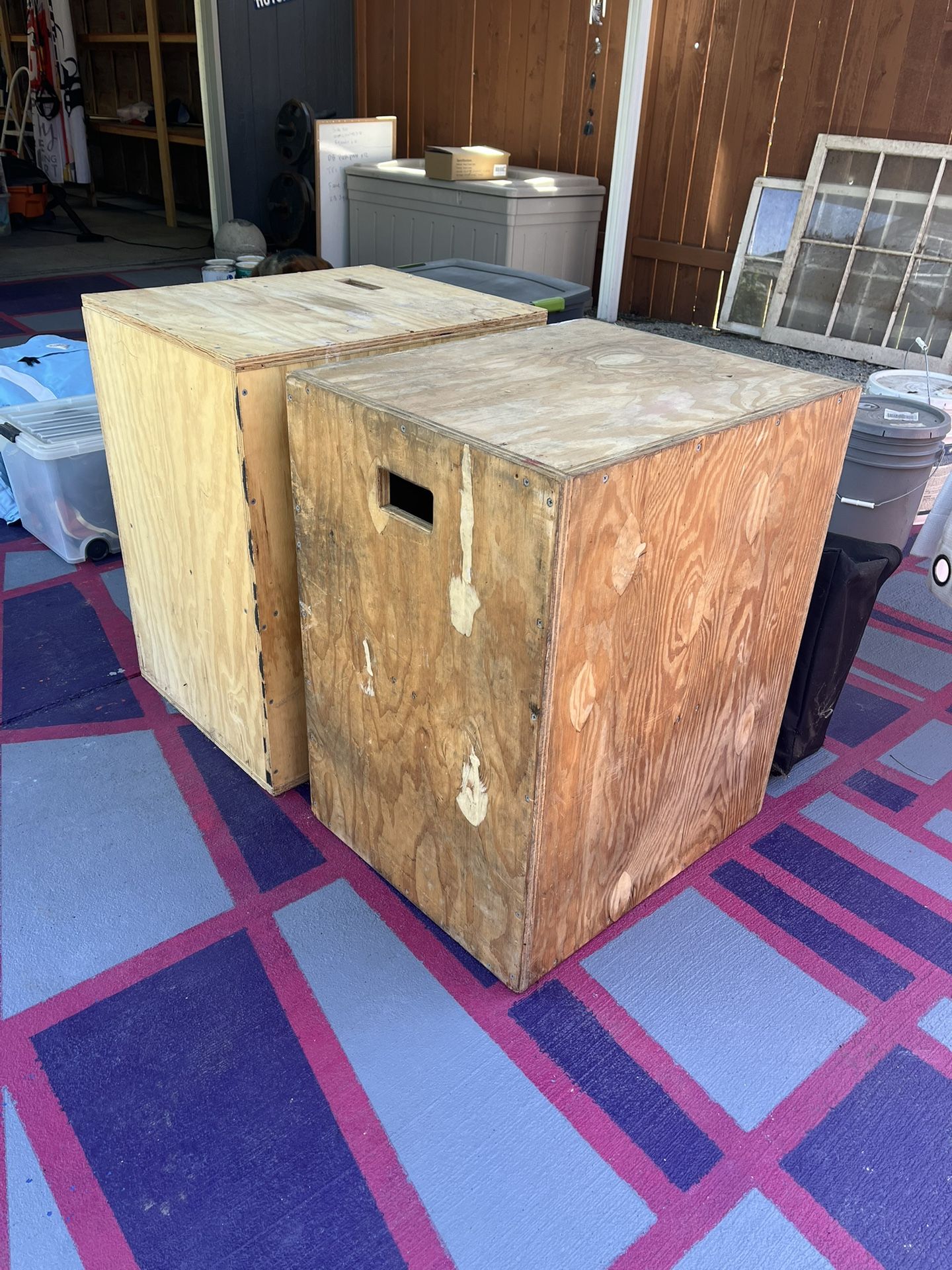CrossFit Jump Boxes.
