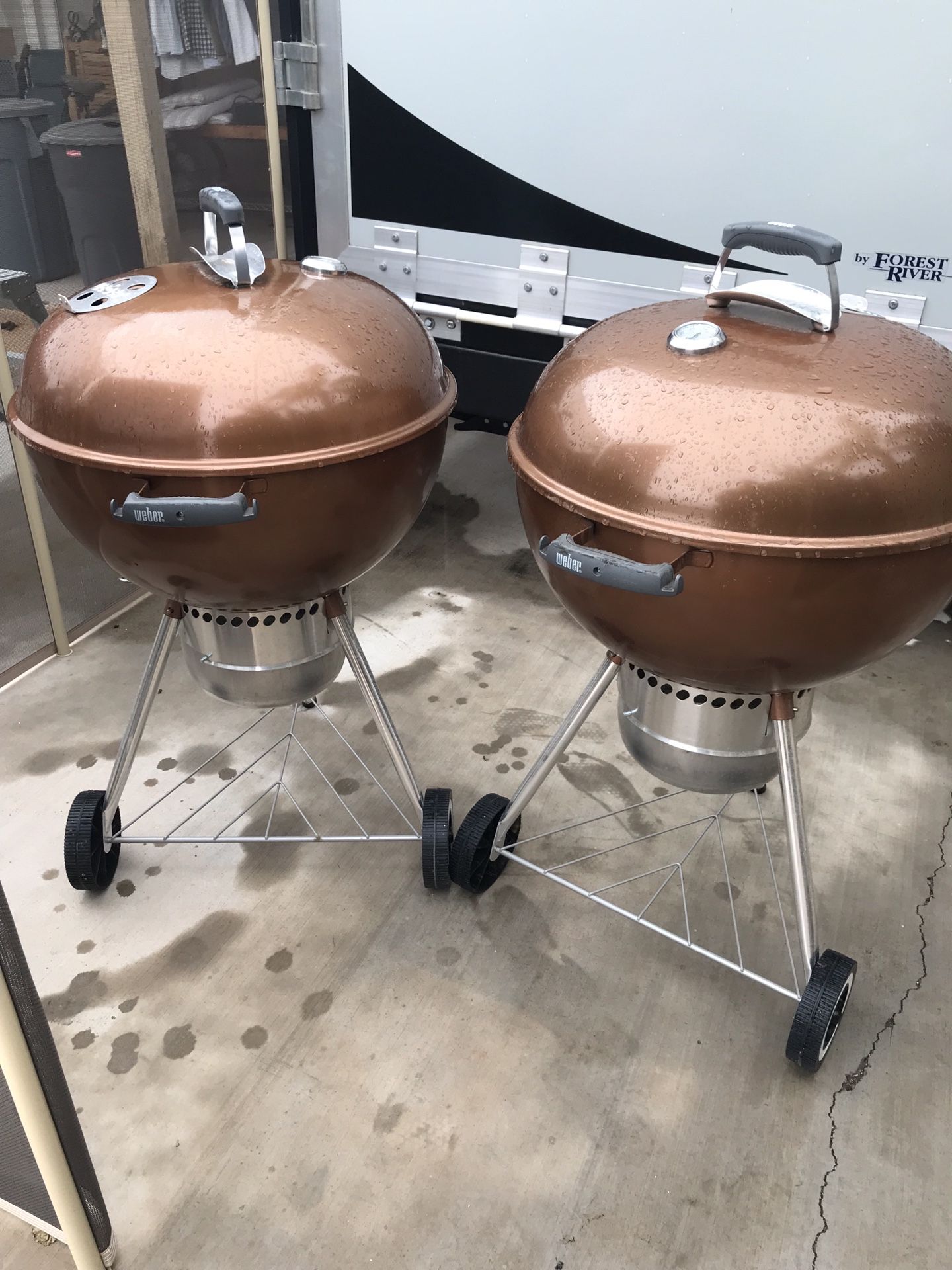Weber top kettle copper