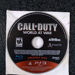 Call Of Duty  World  At War On PS3
